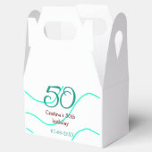 誕生日50周年記念 名前と日付入り フェイバーボックス (オープン)