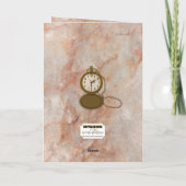 誕生日50thポケットウォッチおよびチェーンカード カード (裏面)