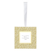 誕生日55の記念品-金ゴールドか白い数パターン キューブオーナメント (右)