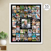 誕生日55フォトコラージュ素晴らしSINCE ポスター