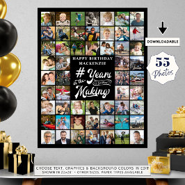 誕生日55写真集制作年 ポスター