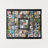 誕生日55周年 フォトコラージュ 背景 あっと驚くような 素敵なんだから！ タペストリー (正面(横))