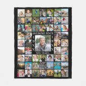 誕生日55年以素晴らし来の写真集 フリースブランケット (正面)