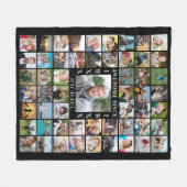 誕生日55年以素晴らし来の写真集 フリースブランケット (正面(横))