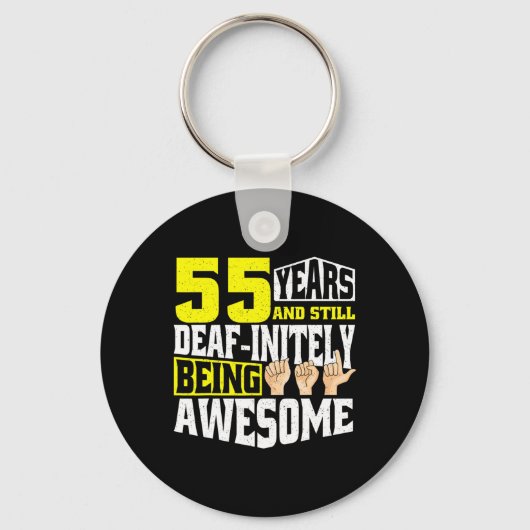 誕生日55歳 すごい55年間 キーホルダー (正面)