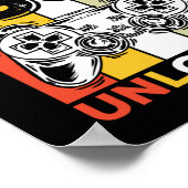 誕生日55番目のレベルのロック解除された55ゲームヴィンテージ ポスター (角)