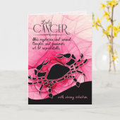 誕生日6月22日~7月22日がん〔占星術の〕十二宮図 カード (黄色い花)