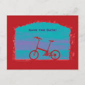 誕生日60th誕生日パーティーはがき自転車を保存 案内ポストカード (正面)