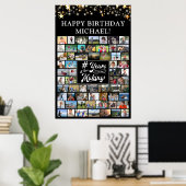 誕生日62フォトコラージュ#メイキング年 ポスター (ホームオフィス)