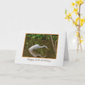 誕生日65日エグレ素晴らしト魚釣りザリバー カード (黄色い花)