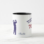 誕生日70ゴルファー マグカップ (中央)