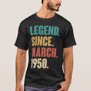 誕生日73rdデコレーション3月73歳ビンタグ tシャツ