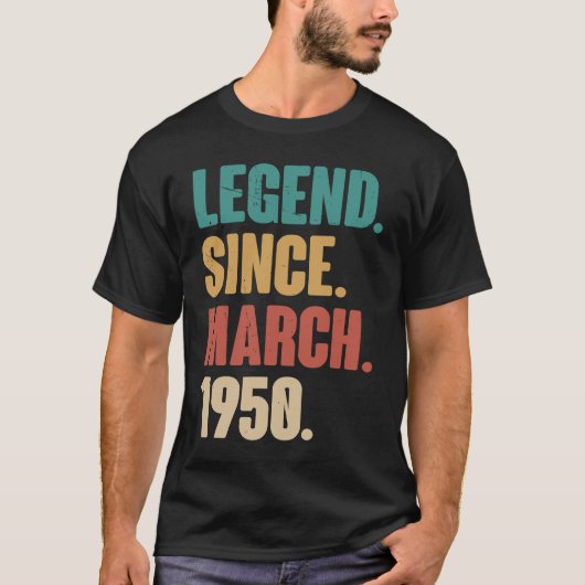 誕生日73rdデコレーション3月73歳ビンタグ tシャツ (正面)