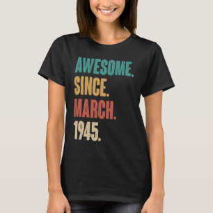 誕生日78th装飾3月78歳ビンタグ tシャツ