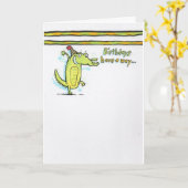 誕生日7 カード (黄色い花)