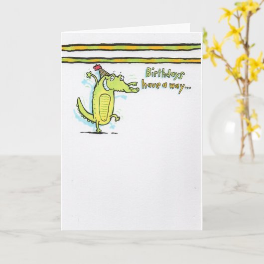 誕生日7 カード (黄色い花)