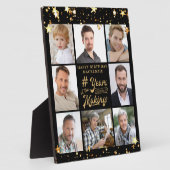 誕生日8フォトコラージュの年を作る星 フォトプラーク (側面)