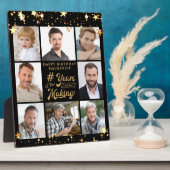 誕生日8フォトコラージュの年を作る星 フォトプラーク (側面)