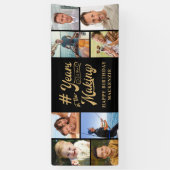 誕生日8フォトコラージュ制作年 横断幕 (縦)