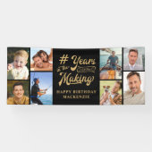 誕生日8フォトコラージュ制作年 横断幕 (横)
