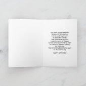 誕生日85番チューリップ蝶宗教 カード (内部)