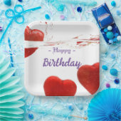 誕生日9インチスクエア紙プレート ペーパープレート (パーティー)