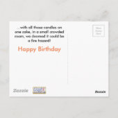 誕生日911漫画 ポストカード (裏面)