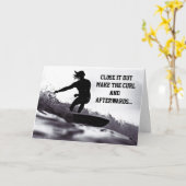 *誕生日*あいさつ文***サーフスタイル*** カード (黄色い花)