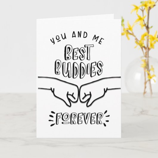 誕生日 – あなたと私、永遠最高のに仲間 カード (黄色い花)