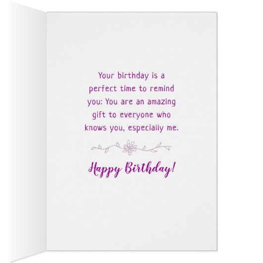 誕生日、あなたはそのような素晴賛美らしい (内側 (右))