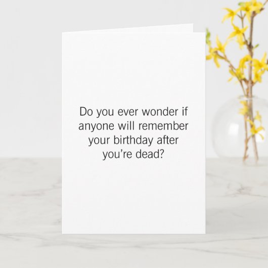 誕生日-あなたは完全にの後の… カード (黄色い花)