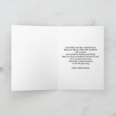 誕生日、おばさん、ビーチ、丘、鳥、海 カード (内部)