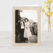 誕生日 – お前と同じ年感じだ カード (黄色い花)