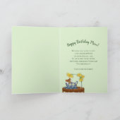 誕生日 – お母さん – お茶の湯にネズミ カード (内部)