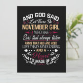 誕生日 | そして神は十一月の女の子を創った カード (スタンド正面)