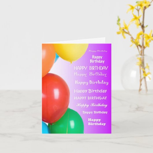 誕生日 – その他 カード (黄色い花)