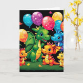 誕生日/またはその他の当事者 – 折り畳まれたグリーティングカード カード (黄色い花)