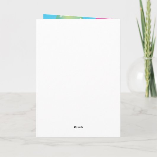 誕生日/またはその他の当事者 – 折り畳まれたグリーティングカード カード (裏面)