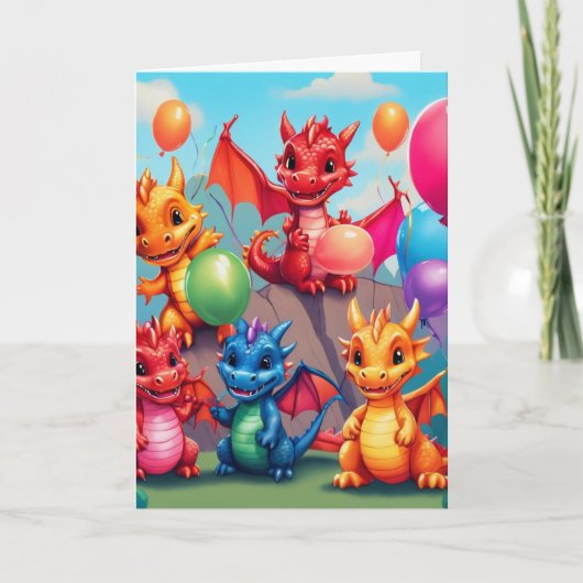 誕生日/またはその他の当事者 – 折り畳まれたグリーティングカード カード (正面)