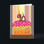 誕生日 – ろうそく付きケーキ90 - 90th birthday gr カード<br><div class="desc">誕生日 – ろうそく付きケーキ90 - 90th誕生日グリーティングカード</div>
