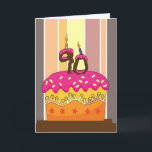 誕生日 – ろうそく付きケーキ90 - 90th birthday gr カード<br><div class="desc">誕生日 – ろうそく付きケーキ90 - 90th誕生日グリーティングカード</div>
