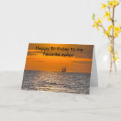 「誕生日」を*MY SEALお気に入りの*に カード (黄色い花)