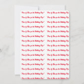 「誕生日・アップの時間を！」 招待状 (裏面)