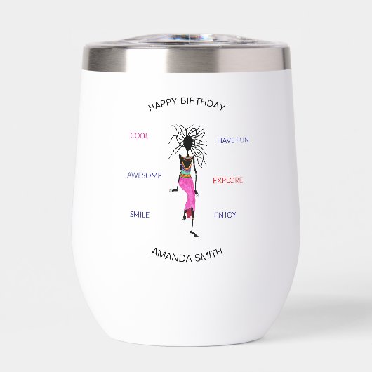 誕生日、アフリカ女性戦士ダンス (正面)