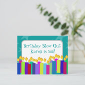 誕生日 インビテーションポストカード (スタンド正面)