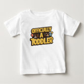 誕生日 "オフィシャリー・タドラー" ベビーTシャツ (正面)