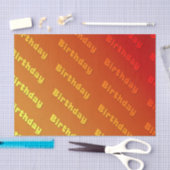 誕生日（オレンジ） 薄葉紙 (クラフト)