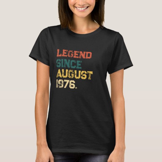 誕生日+カスタム月+年+レジェンド Tシャツ (正面)