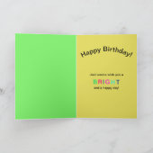 誕生日、カッコいいカエル、万華鏡のように千変万化するパターン収集 カード (内部)