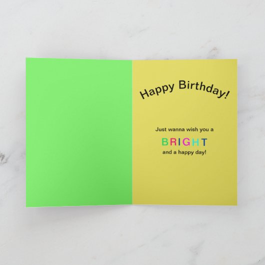 誕生日、カッコいいカエル、万華鏡のように千変万化するパターン収集 カード (内部)